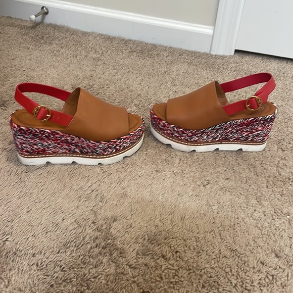 Tory Burch Size 7 Miranda 90MM Espadrille Wedge - Picture 3 of 5